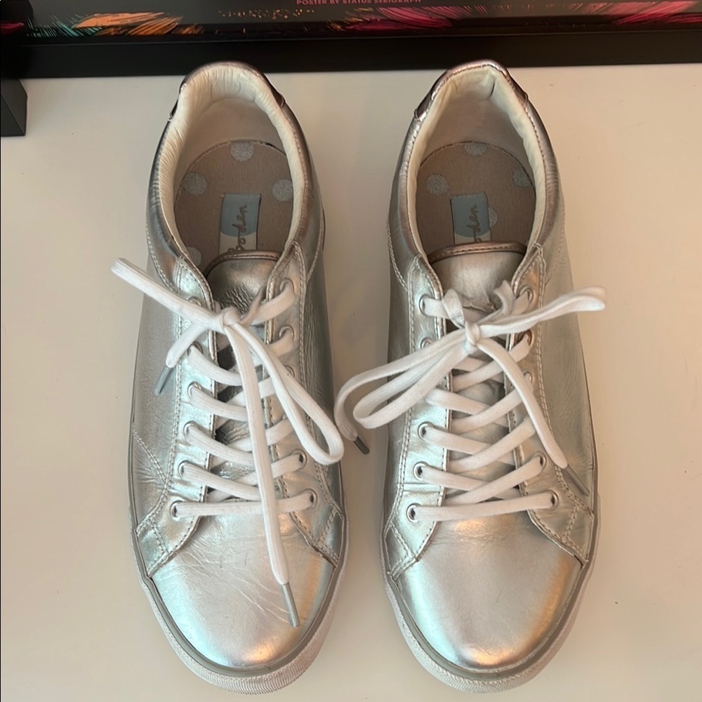 Boden Silver Women's Sneakers-Sz 41